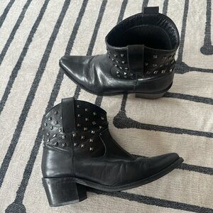 Catherine Malandrino Studded Mini Cowboy Boots